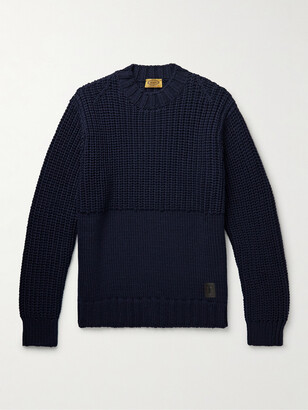 Farfetch Herren Kleidung Pullover & Strickjacken Pullover Jacquard Pullover Logo-jacquard silk-cotton jumper 