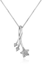 Thumbnail for your product : Forzieri 0.125 ct Diamond Flower 18K Gold Pendant Necklace