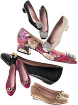 Thumbnail for your product : Taryn Rose Priya Suede Chain-Buckle Slip-On, Peanut