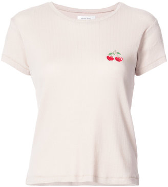 Anine Bing cherry appliqué T-shirt