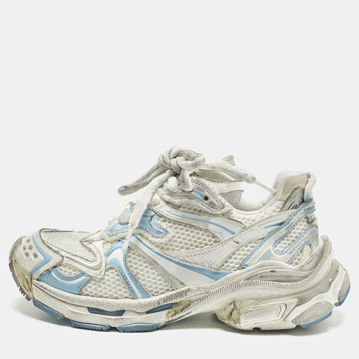 Balenciaga Runner 2.0 Size 38 Multicolor Faux Leather and Mesh Low Top Sneakers