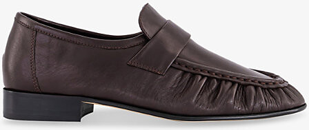 Tony Bianco Womens Chocolate Venice Gatsby Leather Loafers Eur 41 / 8 Uk Women