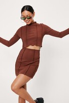 Thumbnail for your product : Nasty Gal Womens Petite Seam Detail High Waisted Mini Skirt