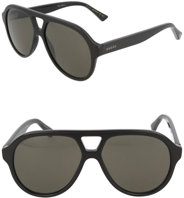 Gucci 60mm Aviator Sunglasses - ShopStyle