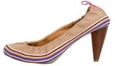 Thumbnail for your product : CNC Costume National Woven-Trimmed Round-Toe Pumps