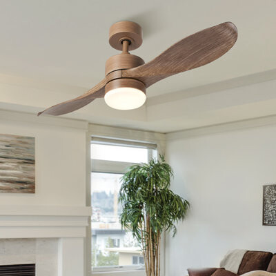 George Oliver 42'' Jaclyn LED Standard Ceiling Fan with Remote Control and Light Kit Included