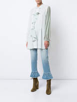 Thumbnail for your product : J.W.Anderson ruffle front striped blouse