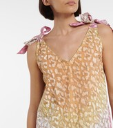 Thumbnail for your product : Juliet Dunn Leopard-print cotton maxi dress
