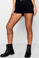 Thumbnail for your product : boohoo Diamante Large Fishnet Cycling Shorts