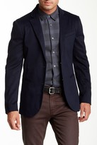Thumbnail for your product : John Varvatos Wool Leather Blend Blazer