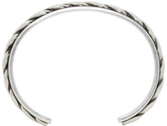 Saint Laurent Silver Rope Bracelet