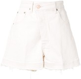 Thumbnail for your product : EENK Asymmetric Front Denim Shorts