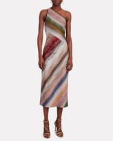 Thumbnail for your product : Missoni Knit Chevron One-Shoulder Dress