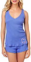 Thumbnail for your product : Betsey Johnson Ribbed Knit Pajama Set Plus Size