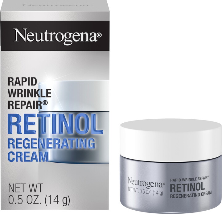 Neutrogena Rapid Wrinkle Repair Retinol Cream, Hyaluronic Acid, 0.5 oz