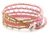 Thumbnail for your product : Chan Luu Interval Beaded Wrap Bracelet
