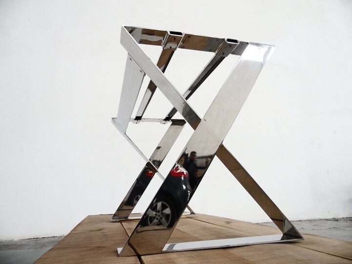Etsy Stainless Steel X-Frame Table Base - 28\