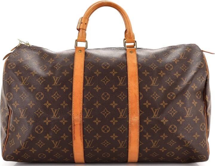 Louis Vuitton Keepall Bandouliere Bag Limited Edition Illusion Monogram  Taurillon Leather 50 - ShopStyle
