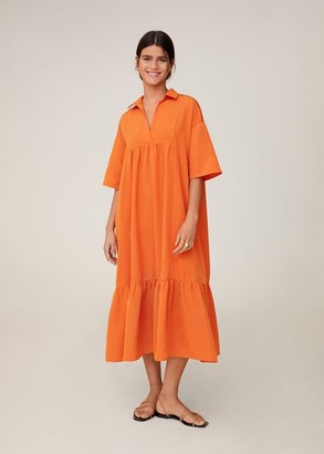 mango dress orange