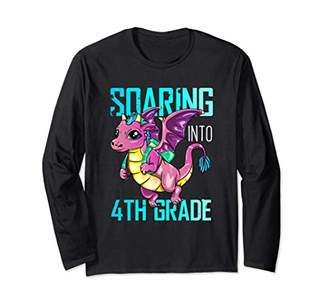 Dragon Optical Soaring Into 4th Grade Back To School Long Sleeve T-Shirt