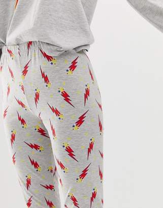 Lightning Bolt Asos Design ASOS DESIGN mix & match pyjama jersey legging