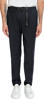 White Sand Banker Pinstripe Pleated Pants