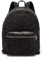 Thumbnail for your product : Amiri Bleached Denim Backpack - Mens - Black