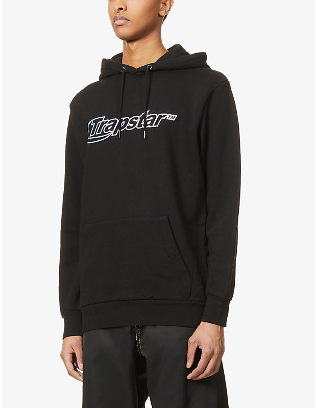 Trapstar Hyperdrive brandpatch cottonjersey hoody ShopStyle Jumpers