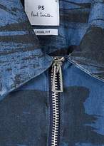 Thumbnail for your product : Paul Smith Men's Chambray 'Harold's Collage' Print Short-Sleeve Shirt