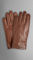 Thumbnail for your product : Burberry Leather Touch Screen Gloves