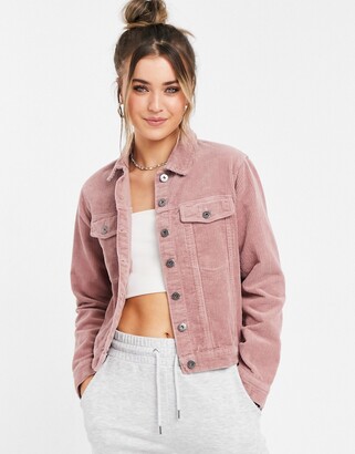 dusty rose denim jacket