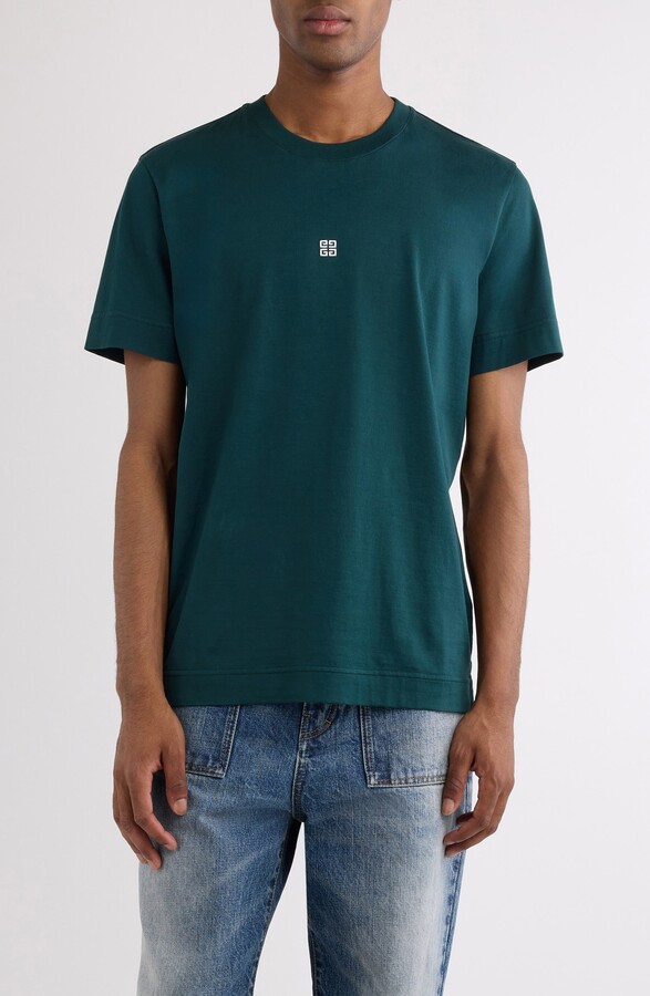 Givenchy Slim Fit 4G Embroidered Cotton T-Shirt