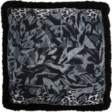 Thumbnail for your product : Pierre Louis Mascia Mix-Print Frayed-Edge Cushion