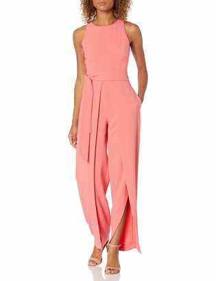 Nine West Women's Jumpsuit Belted with a Flyaway Pant