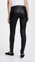 Thumbnail for your product : Alice + Olivia Zip Front Leather Leggings