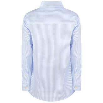Gucci GUCCIBoys Pale Blue Striped Cotton Shirt