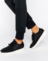 Thumbnail for your product : adidas Black Tubular Trainers With Speckle Sole