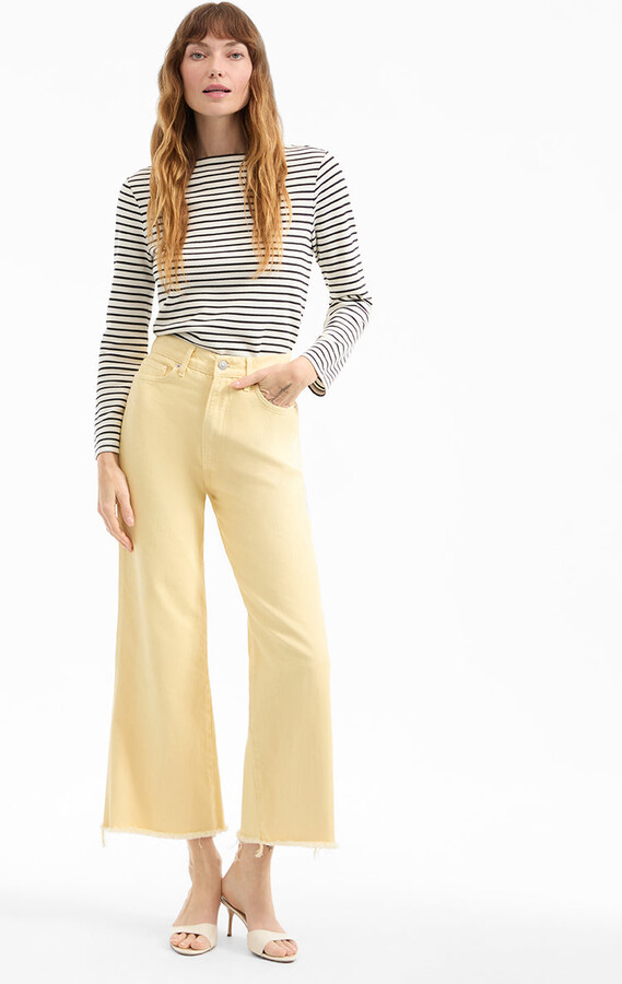 Taylor Cropped Wide-Leg Jean