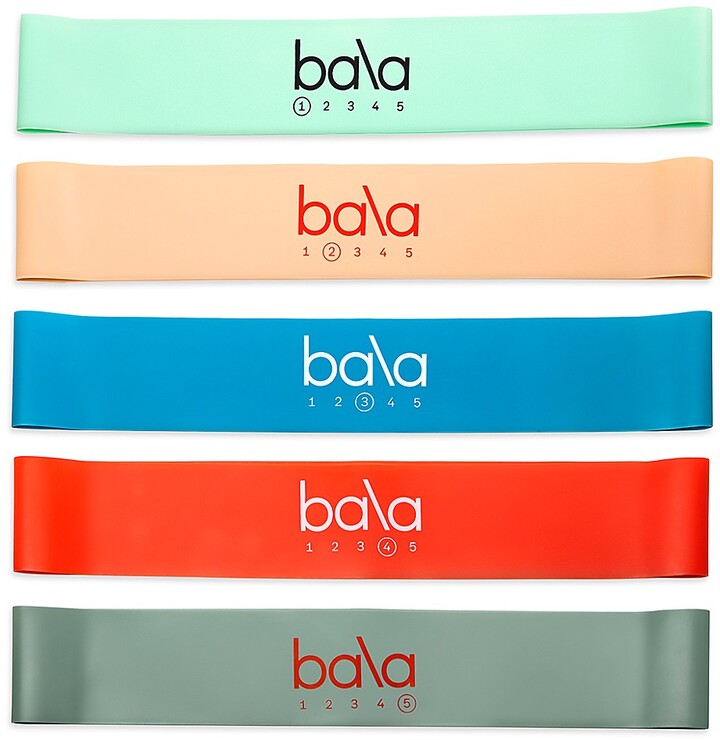 Bala Set of Five Resistance Bands ShopStyle Workout Accessories
