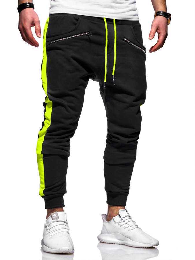 behype. 600361 Men's Long Tracksuit Bottoms Jogging Bottoms Sports