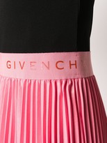 Thumbnail for your product : Givenchy Logo-Waistband Pleated Midi-Dress