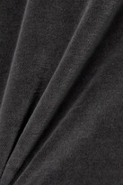 Thumbnail for your product : Isabel Marant Belila Embroidered Cotton-velvet Mini Dress - Anthracite