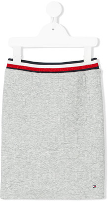 Tommy Hilfiger Junior striped waistband skirt