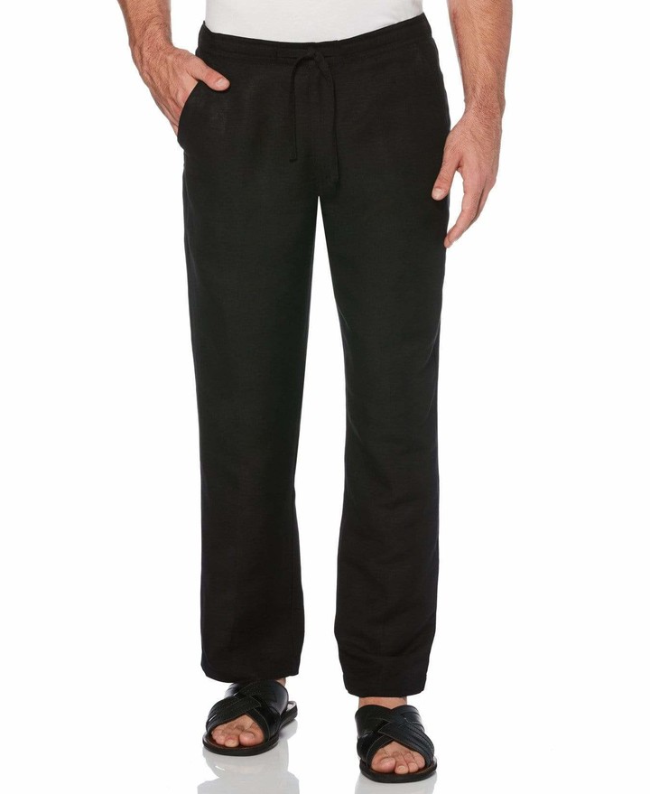 big and tall mens drawstring linen pants