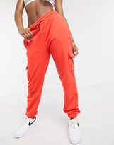 Thumbnail for your product : Nike Swoosh fleece trackies in red