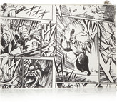 Thumbnail for your product : McQ Manga printed leather clutch
