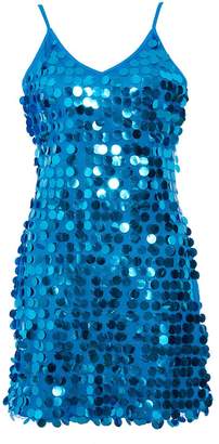 Quiz Blue Sequin Embellished Bodycon Dress
