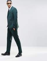 Thumbnail for your product : ASOS Design Slim Suit Pants With Stretch In Dark Green