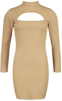 Thumbnail for your product : boohoo High Neck Cut Out Mini Dress