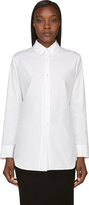 Thumbnail for your product : Yohji Yamamoto White Slim Fit Vented Blouse